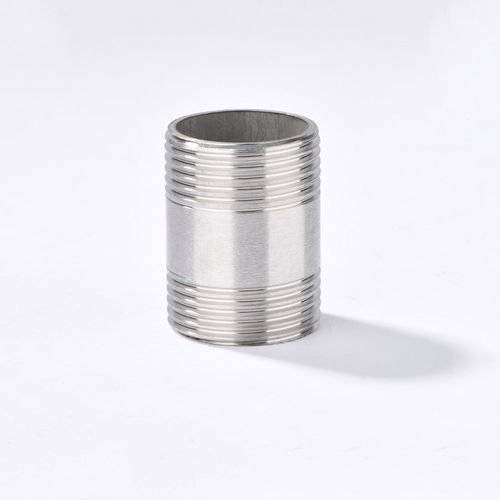 201/304不锈钢双头外丝直通 外螺纹圆管外丝水暖管件接头工厂